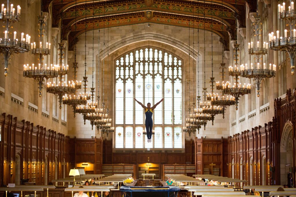 U-M PSA. Photo in Law School Reading Room by Scott C. Soderberg 