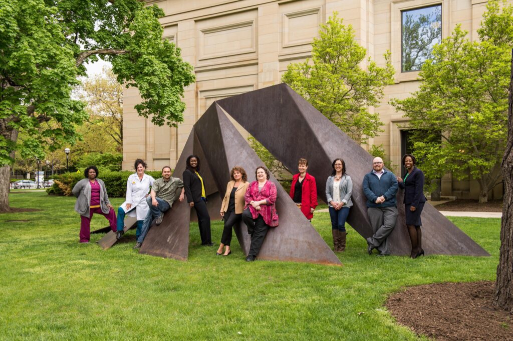 HRD catalog cover. Photo in front of UMMA by Austin Thomason