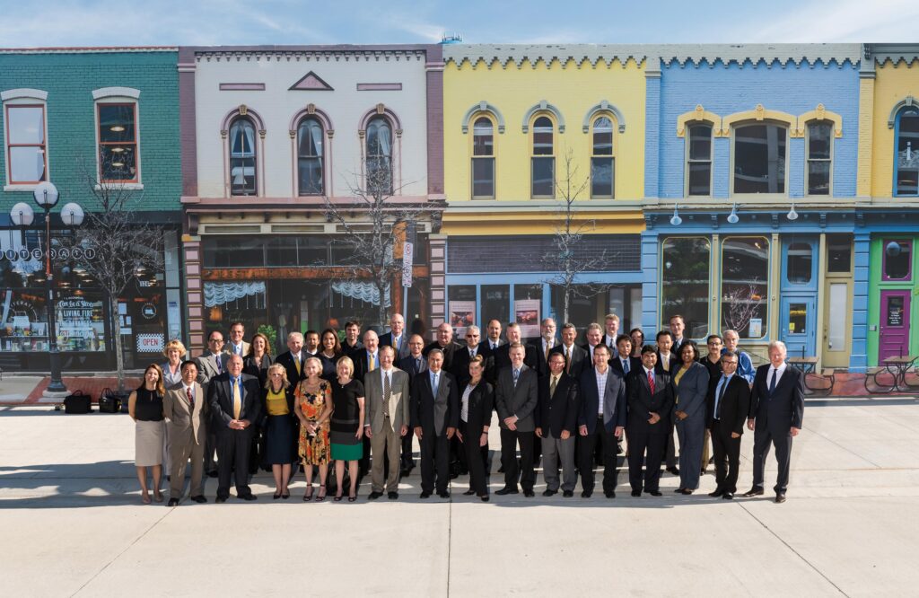 U-M opens Mcity test environment for connected and driverless vehicles. Photo at Mcity by Austin Thomason