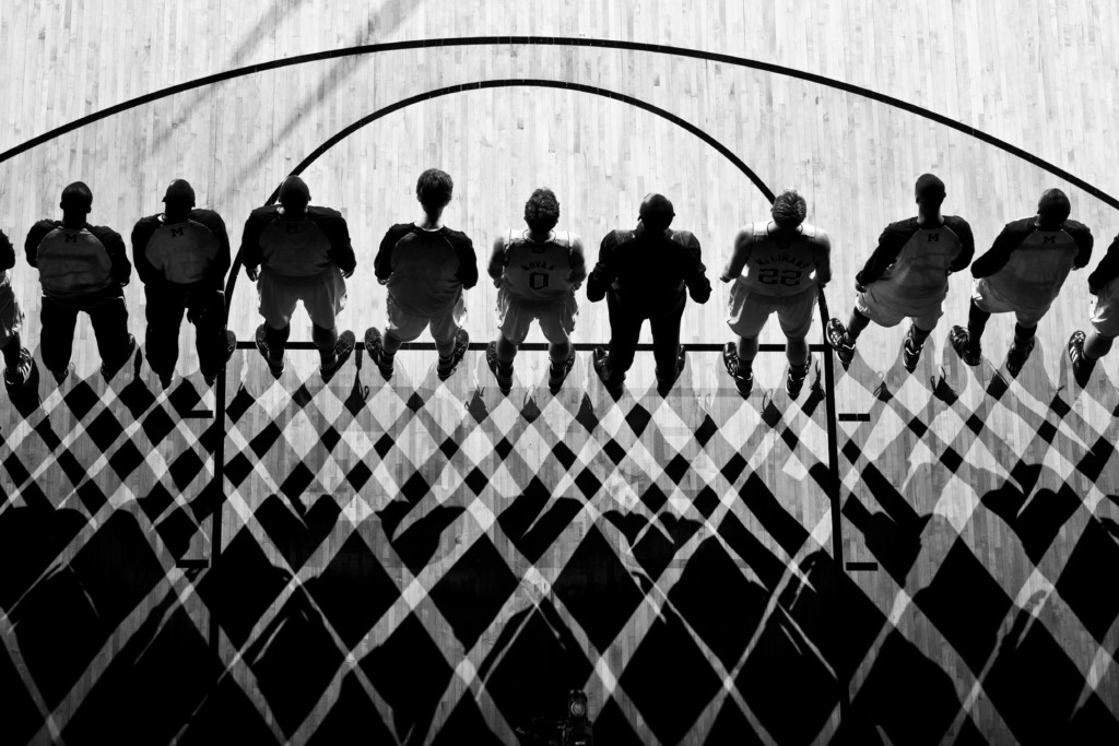 U-M Men's Basketball. Photo at Crisler Arena by Eric Bronson